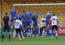 Carlisle face a Port Vale free-kick