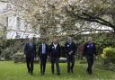 Dr Neil Hudson MP, Prime Minister Rishi Sunak and the 3 Dads Walking