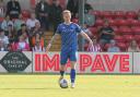 Callum Guy made his 150th United appearance at Lincoln