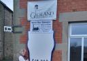 Cathy Mousette, a member of the GCBSL, made the beer-o-meter to display the funds raised to purchase The Samson Inn