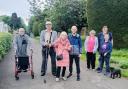 Members of the Better Breathing Walking Group enjoy a walk at Carlisle Cemetery