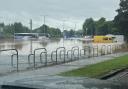 Swifts Bank car park was heavily flooded