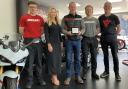 J & L Motorcycles showcasing their Ducati International Award