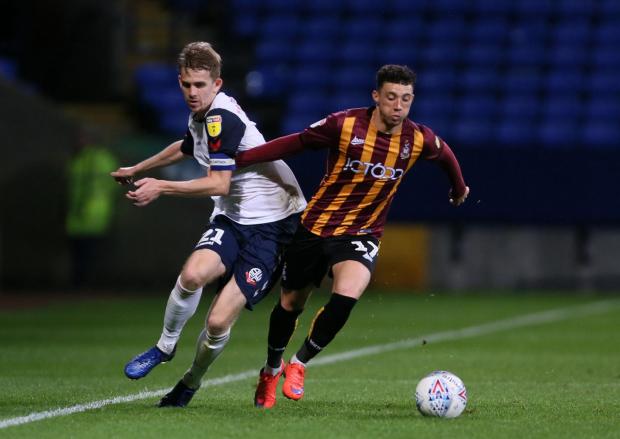 News and Star: Jordan Gibson was at Bradford from 2017-20 (photo: PA)