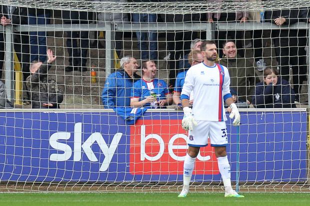 News and Star: Mark Howard on his debut against Tranmere (photo: Barbara Abbott)