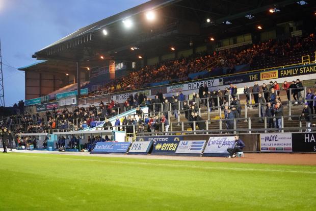 News and Star: Packed: Pizza Trophy fever at Brunton Park (photo: Barbara Abbott)