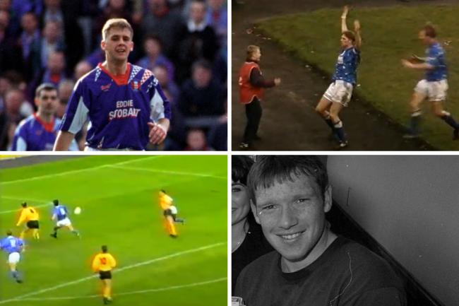 Scorers against Walsall (clockwise from top left): Will Varty, David Reeves, Simon Davey and Tony Fyfe (photos: News & Star / YouTube)