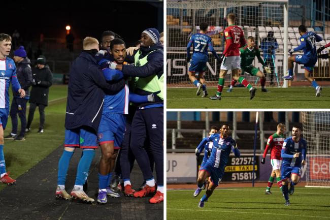 Barbara Abbott's photos of Tristan Abrahams' dramatic and much-needed 88th-minute winner for Carlisle United against Walsall
