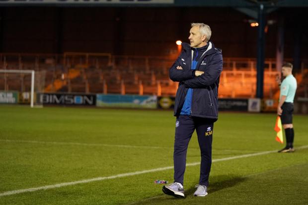 News and Star: Keith Millen on the touchline