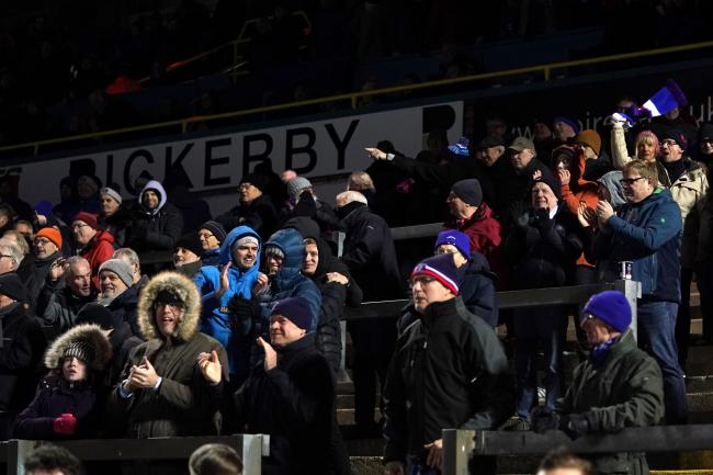 Carlisle United fans at last weekend's Walsall game (photo: Barbara Abbott)