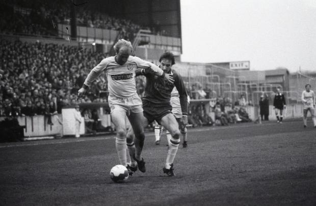 News and Star: Leeds try to hold off United pressure in the 1983 clash