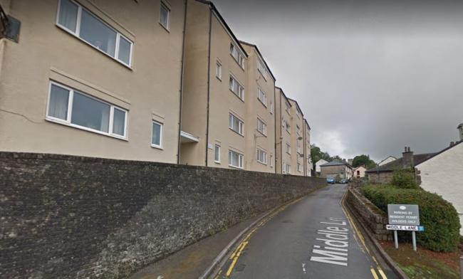 SCENE: Middle Lane in Kendal, where police raided a property in May 2020                         Picture: Google Streetview