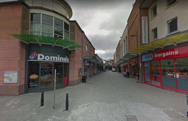 Independent shops and big names, like Dominos, have been targeted by vandals on Campbell Savours Way in Workington. Picture: Google Street View