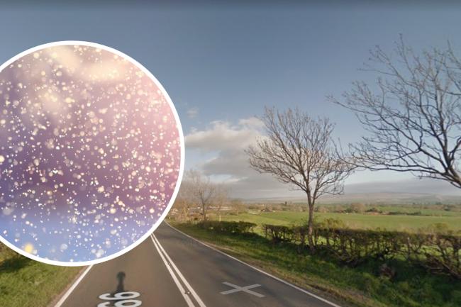 Snowfall is currently affecting traffic on a number of roads, including the A66 and A686. Picture: Google Street View