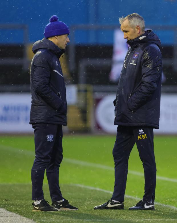 News and Star: Assistant Gavin Skelton, left, with manager Keith Millen