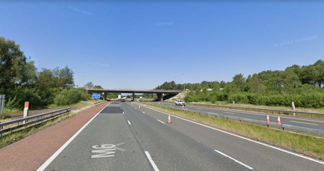 Police were called to reports of a crash involving a lorry on the M6 Southbound between Junction 44 (Carlisle North) and Junction 43 (Carlisle). Picture: Google Street View