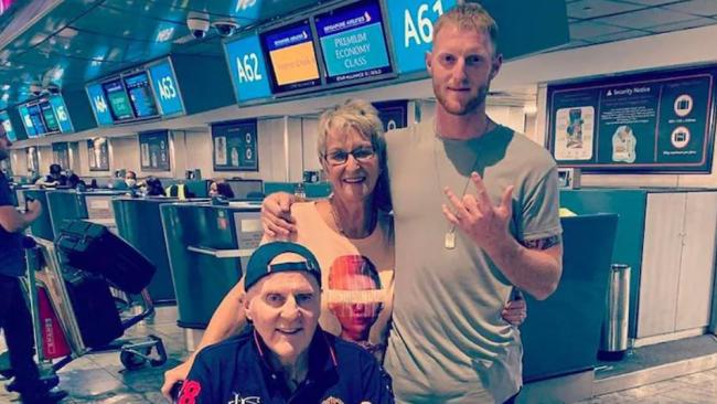 The photo Ben Stokes posted on Instagram today accompanied by a moving tribute to dad Ged