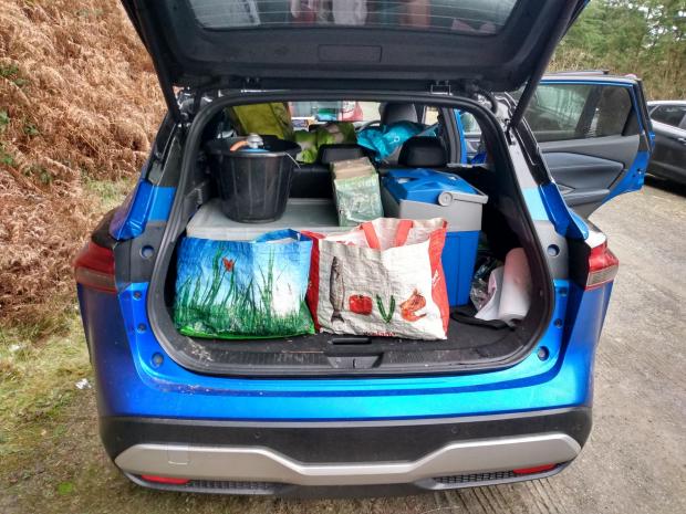 News and Star: All the essentials for a weekend at the rall packed into the boot