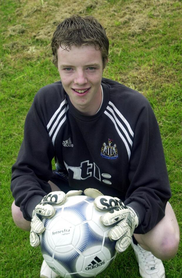 News and Star: A teenage Collin pictured after joining Newcastle United (photo: Loftus Brown)