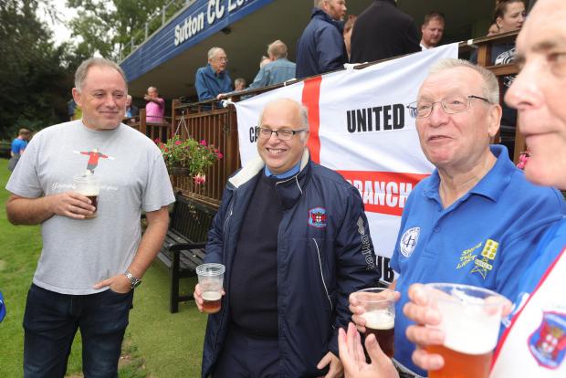 News and Star: Chief executive Nigel Clibbens, second left, communicates with fans, but United's owners seldom do (photo: Richard Parkes)