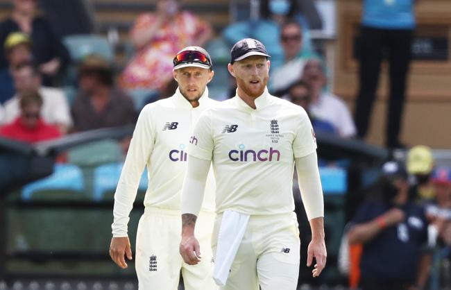 Ben Stokes (front): Tipped as a future England Test captain if Joe Root (back) sees his spell in charge end (photo: PA)