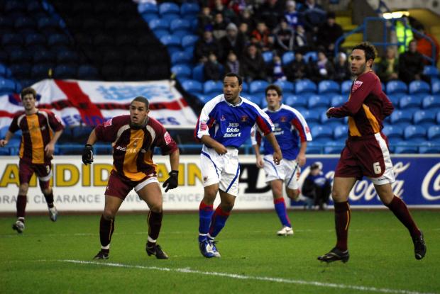 News and Star: Karl Hawley ruins Bradford's new year in 2007