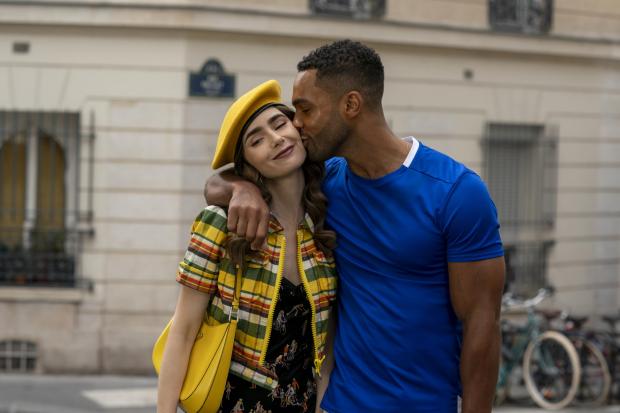 News and Star: (Left to right) Lily Collins as Emily and Lucien Laviscount as Alfie. Credit: Netflix