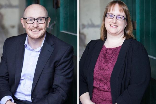 Left: Michael Tiffen appointed as director of Walton Goodland and Right: Carolyn Hardy appointed as Surveyor