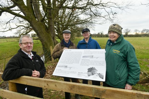 News and Star: Unveiling of new information panels detailing a little known section of the Roman Wall that runs between Tarraby and Houghton. 2022.