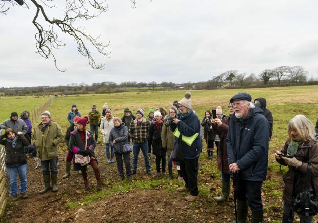 News and Star: HADRIAN'S Wall 1900: Guests watch the unveiling of new information panels