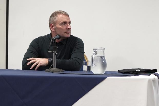 News and Star: Simpson told a fans' forum last week why his managerial philosophy boiled down to "bloody win" (photo: Barbara Abbott)