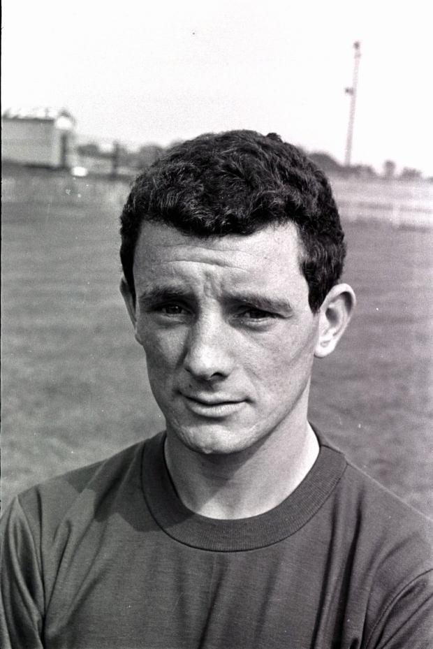 News and Star: Johnny Evans scored United's second goal at Barrow in 1964