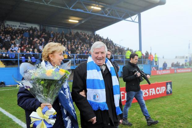 News and Star: Barrow legend Brian Arrowsmith, who has a stand named after him at Holker Street, was in the Bluebirds side that faced United in 1964 (photo: Leanne Bolger)