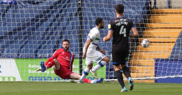 News and Star: Tranmere's Kane Hemmings opens the scoring