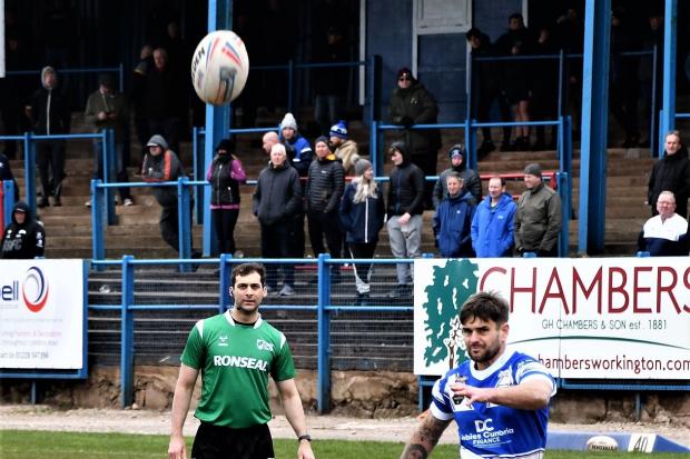 Carl Forber scored a try and kicked three conversions for Town. Pictures: Ben Challis Sport Photography