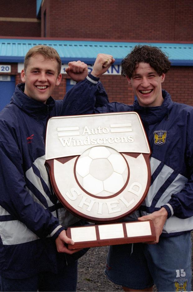 News and Star: WIll Varty, left, and Lee Peacock were among the home-grown players who made their mark in 1996/7