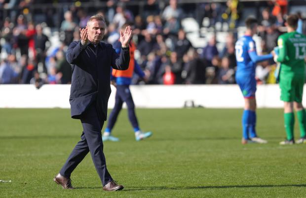 News and Star: Simpson's fury after the Harrogate display could be a driving force (photo: Richard Parkes)