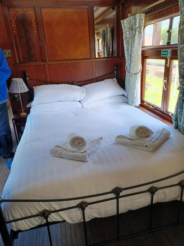News and Star: BEDROOM: The coaches offer modern accommodation whilst still maintaining the appropriate features of the historic coaches