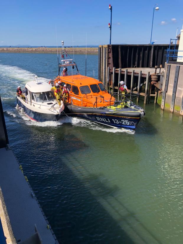 News and Star: The boat safely returned to the harbour