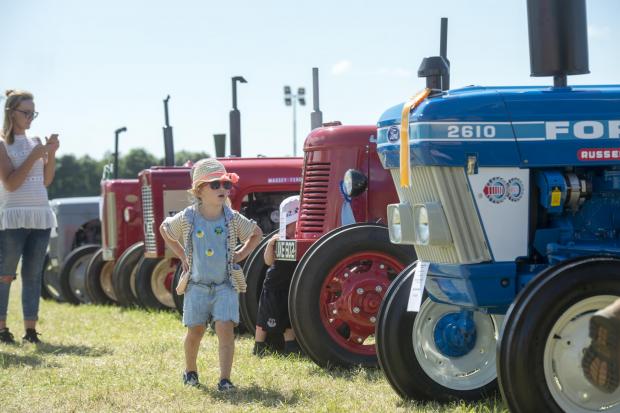 News and Star: The Cumberland Show 2017 at East Park, Brisco. Rosie Owen, 4, from Liverpool and tractors. 2017. Picture: Jonathan Becker.