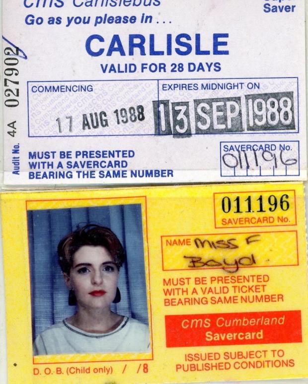 News and Star: VINTAGE: Bus pass from 1988. 