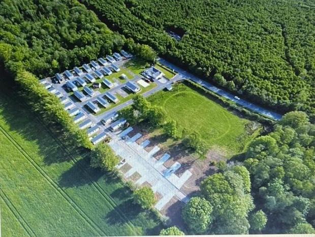News and Star: Aerial view of the holiday park. 