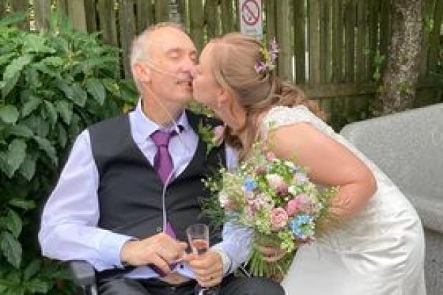 MARRIED: Former Barrow police officers, Mark and Lianne Dempster, said ‘I do’ after tying the knot at Furness General Hospital last week