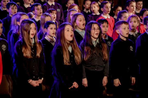 News and Star: SONG: Children performing at Carlisle Cathedral as part of a previous Outreach concert