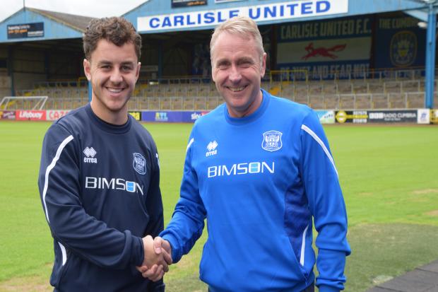 NEW SIGNING: Sonny Hilton joined up with Carlisle earlier in the week
