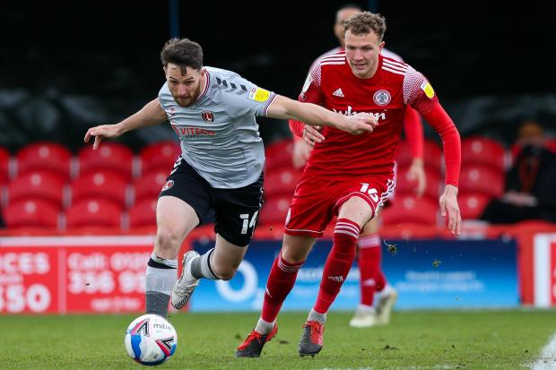 News and Star: Barclay, right, spent two seasons with Accrington Stanley