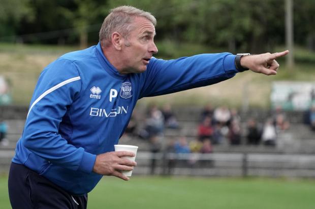 News and Star: Paul Simpson on the touchline at Kendal