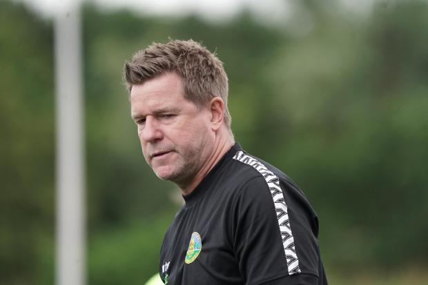 News and Star: Grainger hopes to strengthen links with other Cumbrian clubs including Penrith, managed by Darren Edmondson (photo: Barbara Abbott)