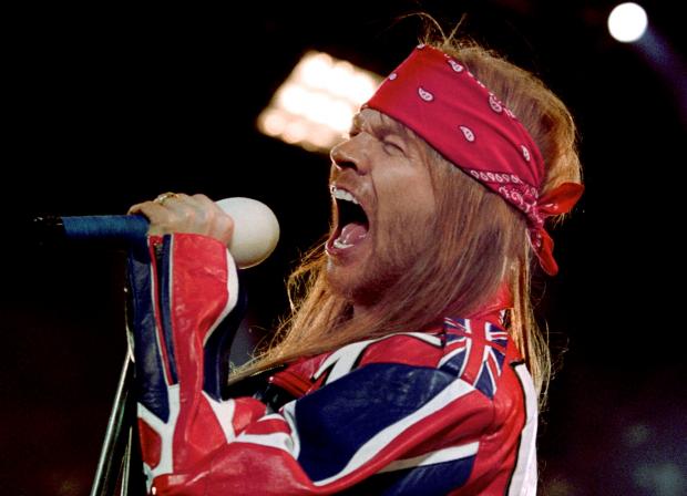 News and Star: File picture of rockstar Axl Rose in full flow...