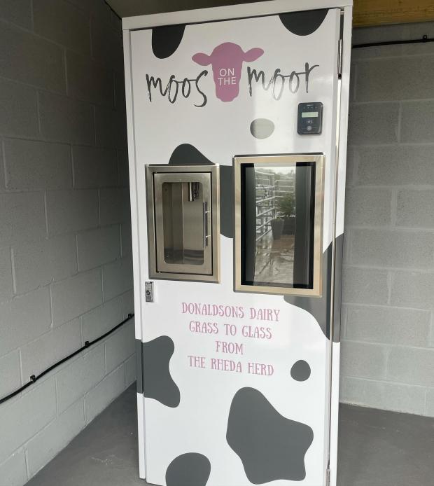 News and Star: The vending machine at Moos on the Moor where you can get your milk fix